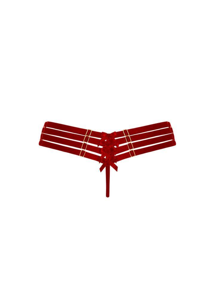 Adjustable Webbed Thong: Burnt Red - Image 5