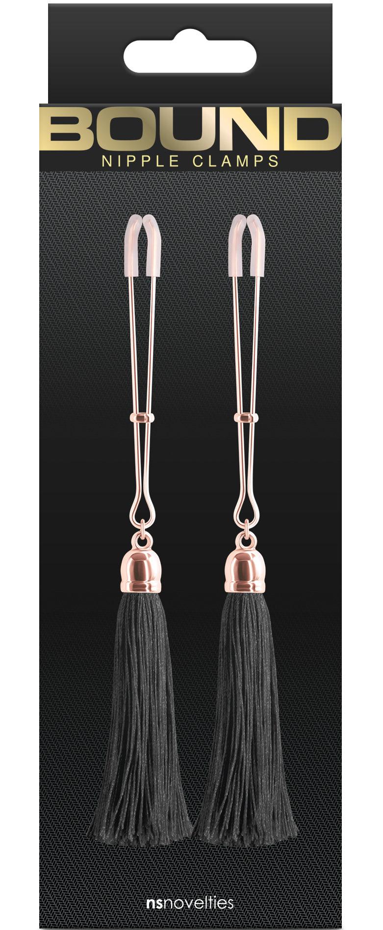 Bound Adjustable Nipple Clamps with Tassle - Image 6