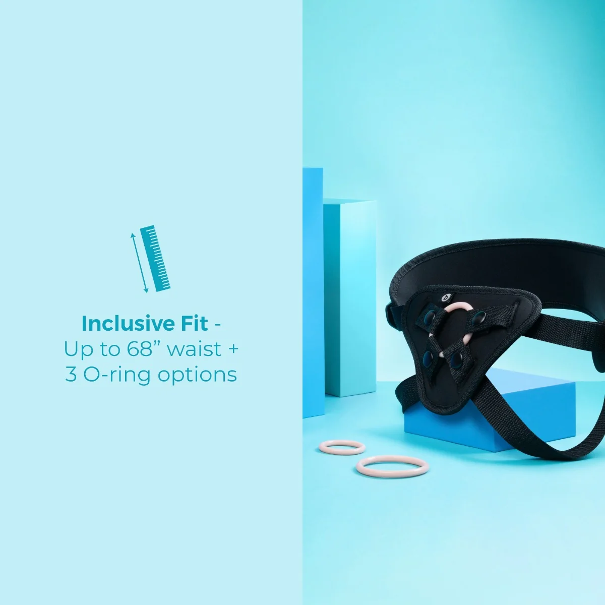B-Vibe Every Body Vibrating Realistic Strap-On Kit - Image 4
