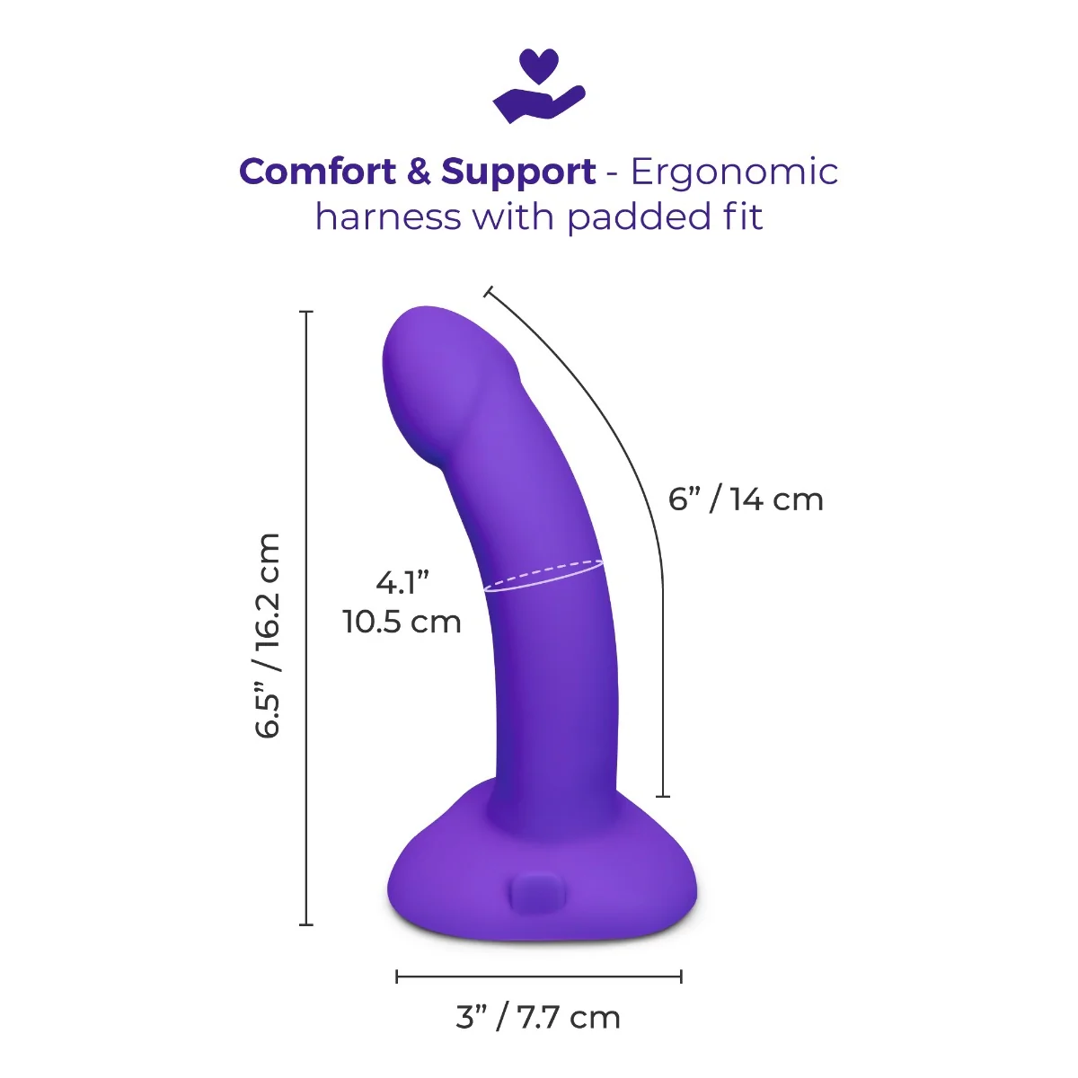 Vibrating Curved Strap-On Kit - Image 6