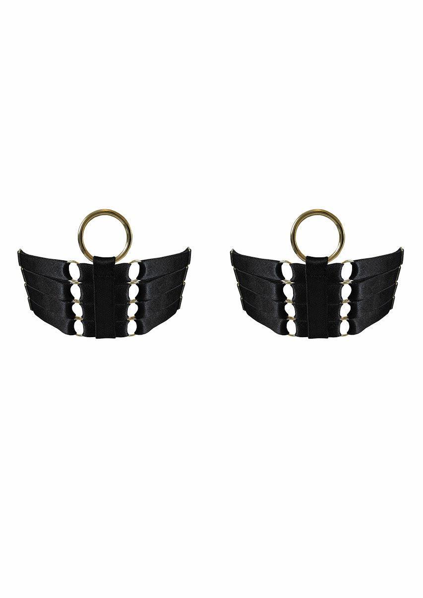 Signature Webbed Garters (Pair): Black