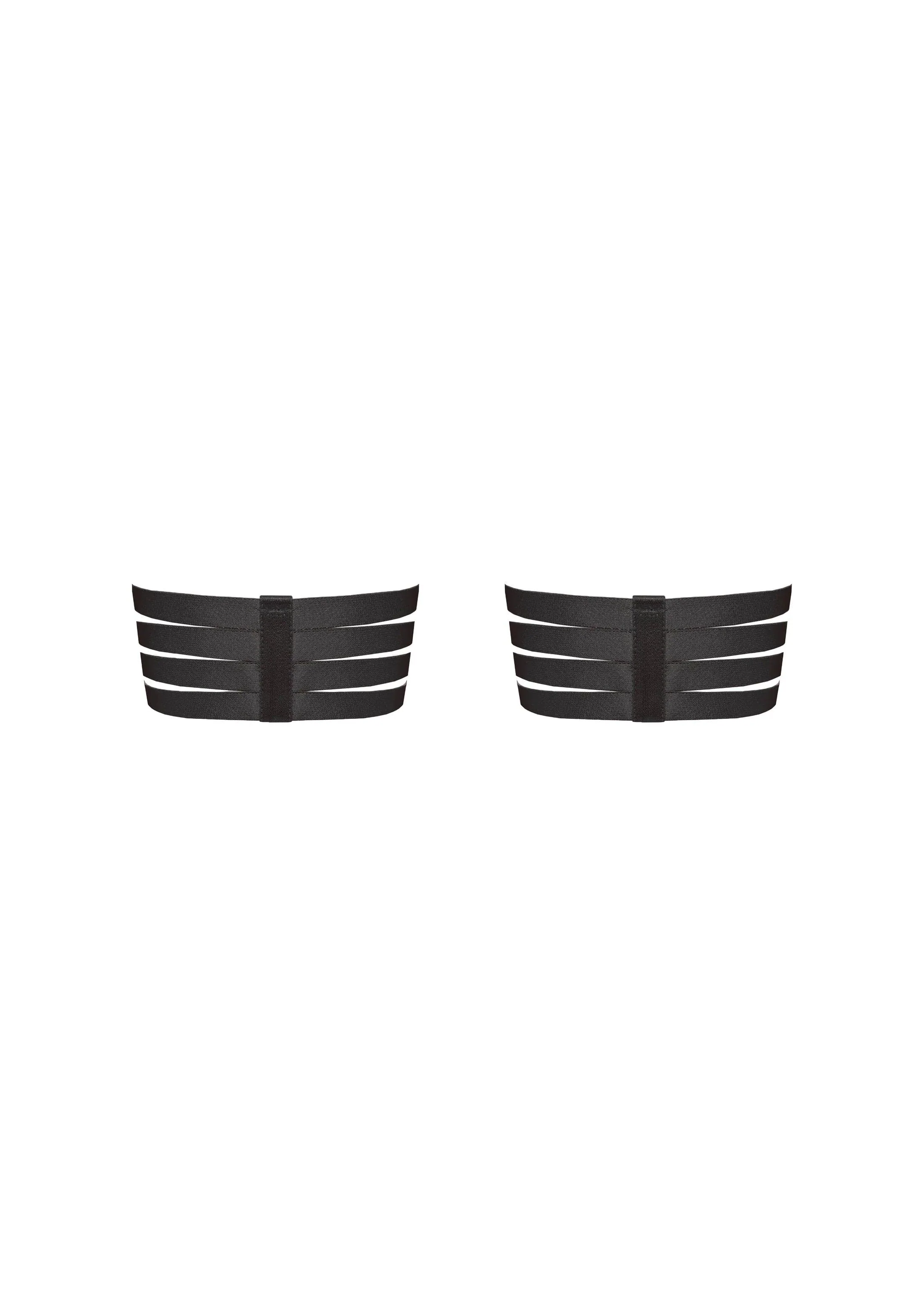 Signature Webbed Garters (Pair): Black - Image 2