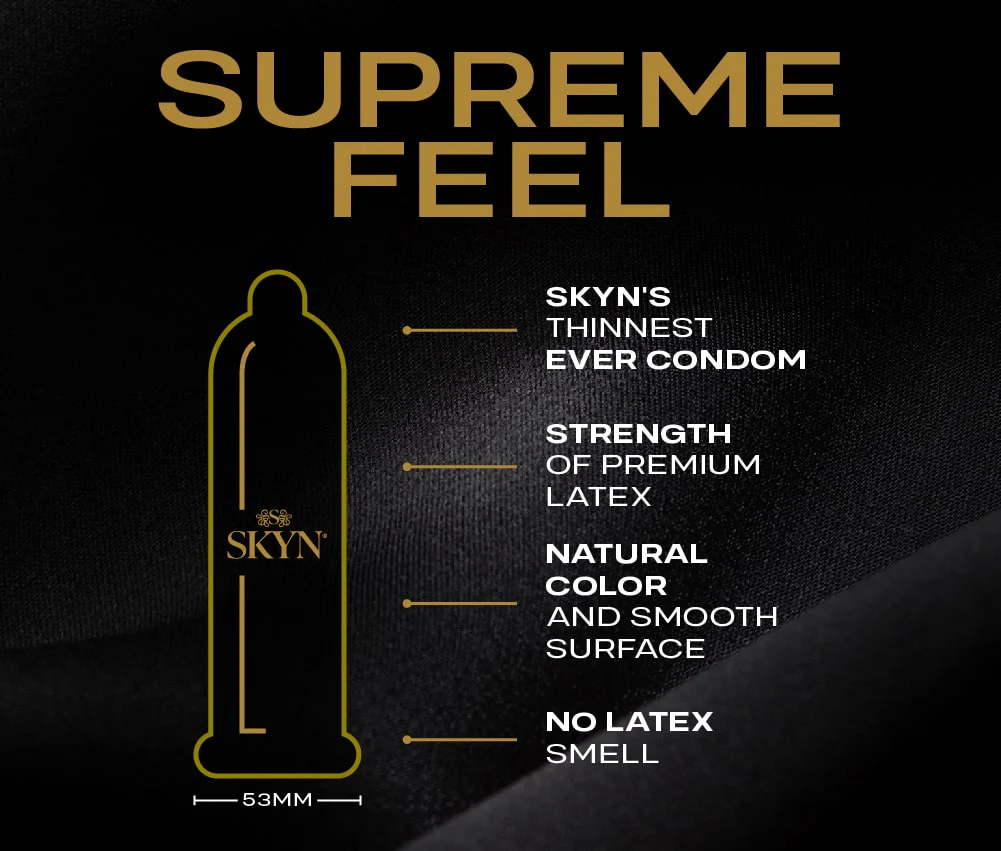 Skyn, Non Latex 53mm (Supreme Feel) Condoms - 10 Pack - Image 2