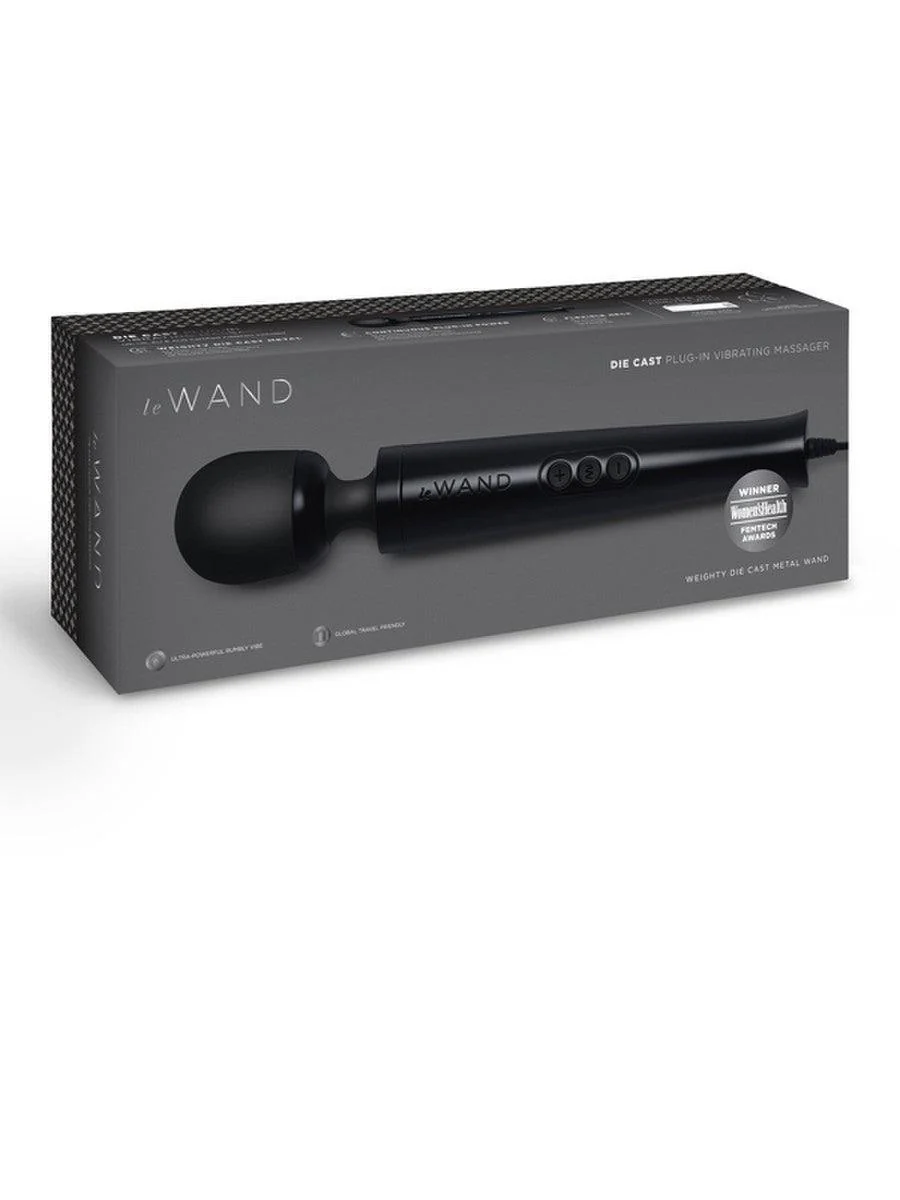 Die Cast Plug In Massager: Black - Image 5