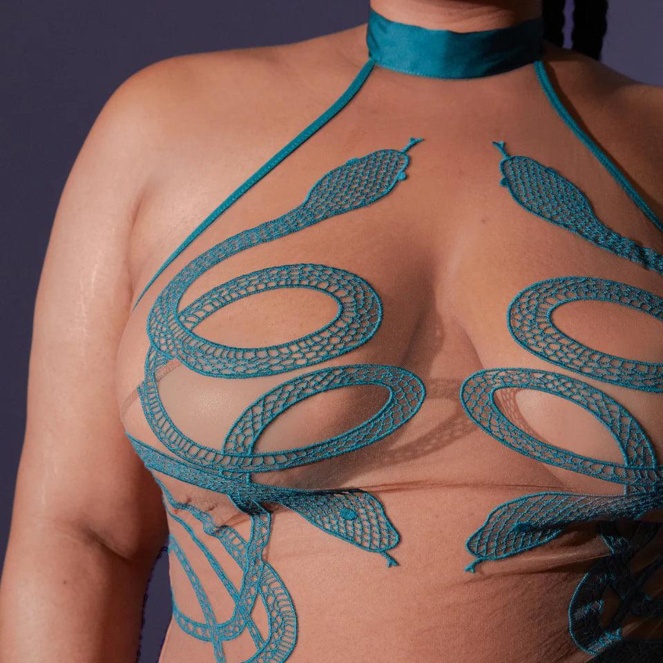 Medusa Bodysuit: Chameleon & Butterscotch - Image 4
