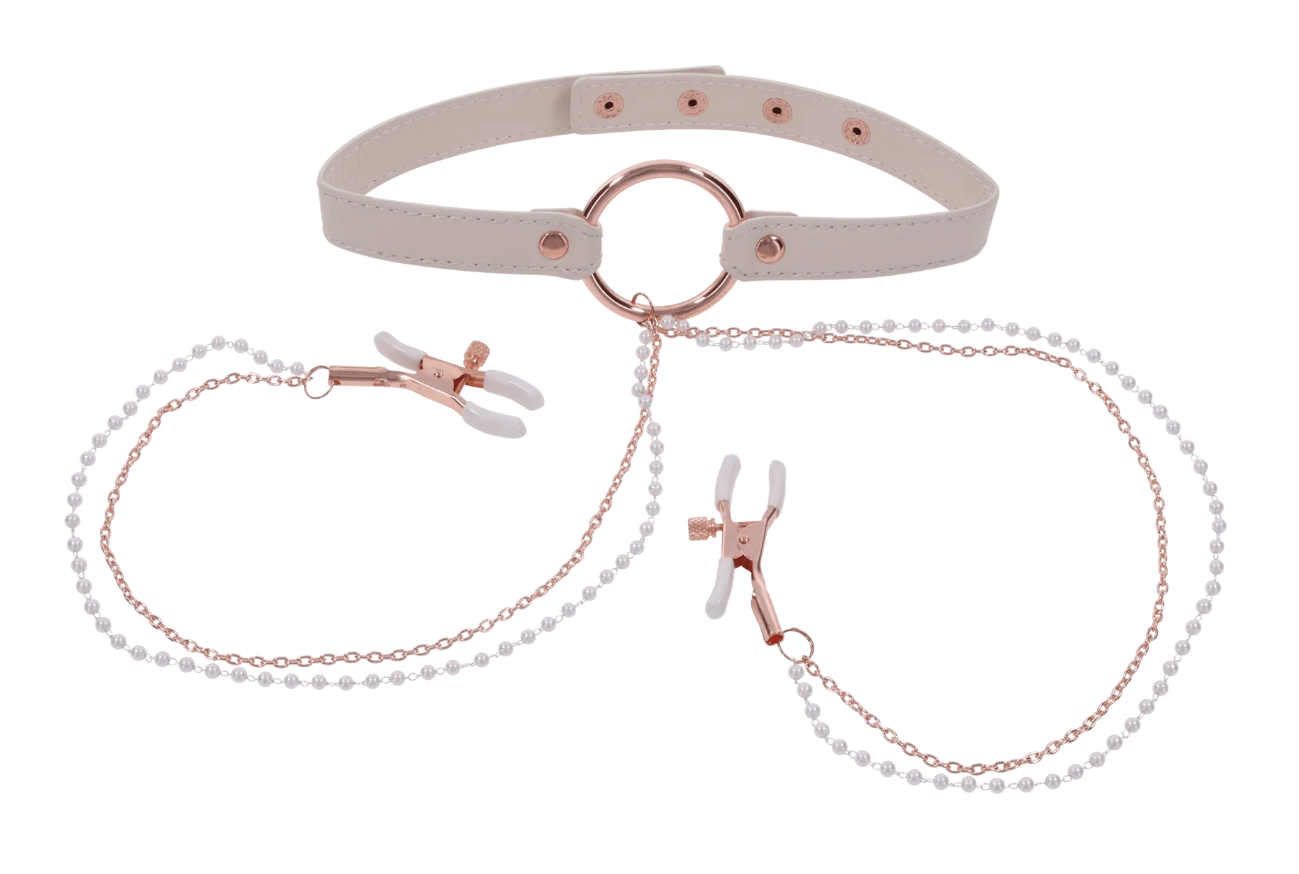 Peaches 'n Creame Collar with Nipple Clamps - Image 2