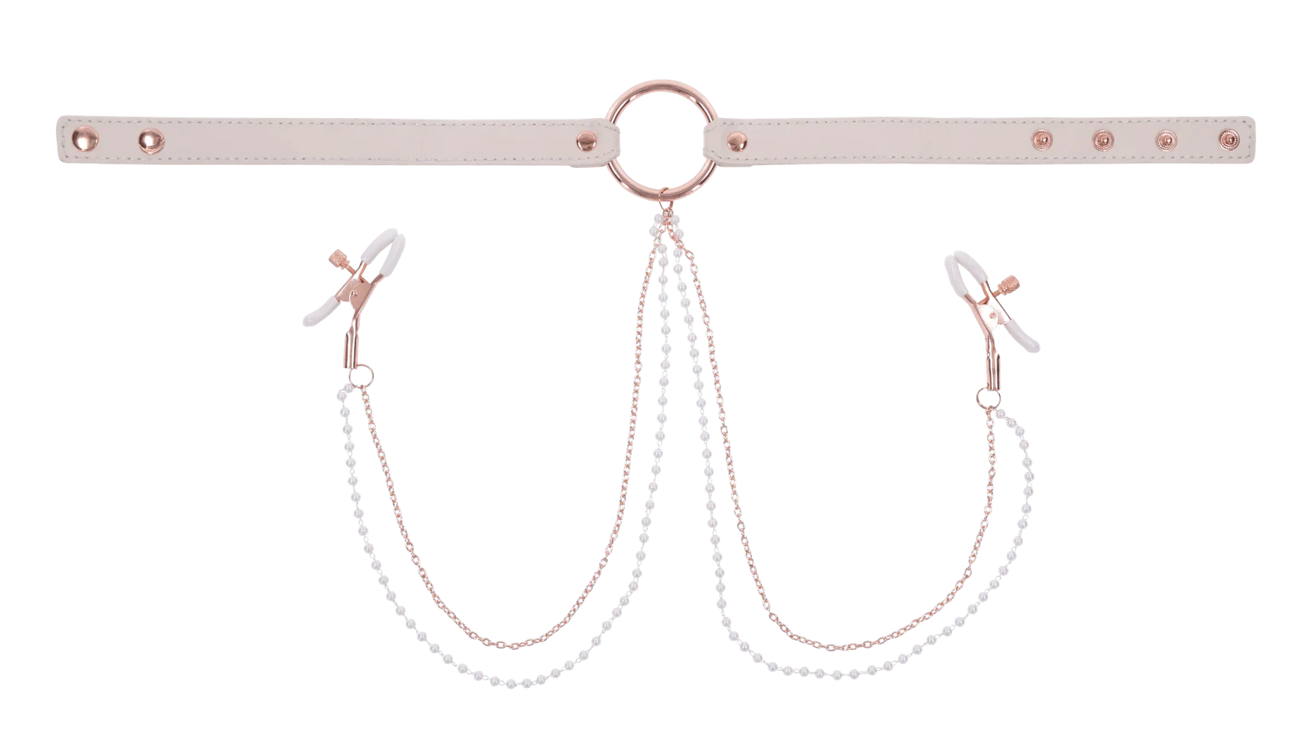 Peaches 'n Creame Collar with Nipple Clamps - Image 4