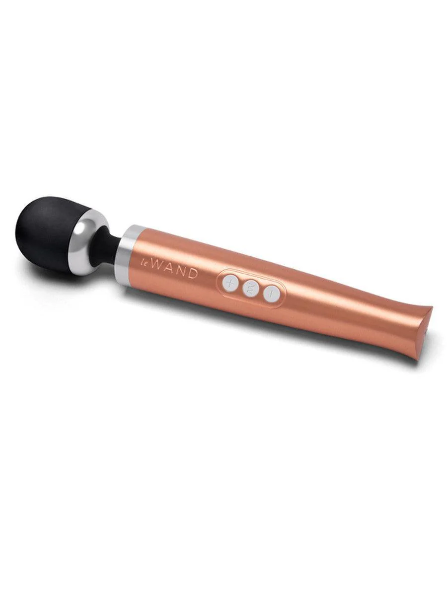 Die Cast Rechargeable Massager: Rose Gold - Image 2